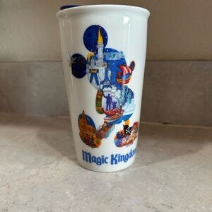 Starbucks Magic Kingdom Tumbler with Blue and Red Accents